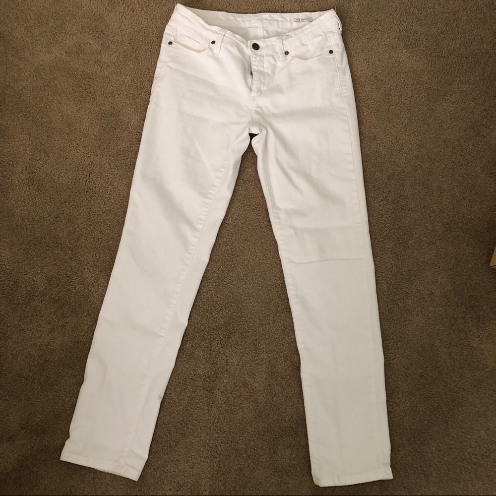 Anne Klein Slim Straight White Pants